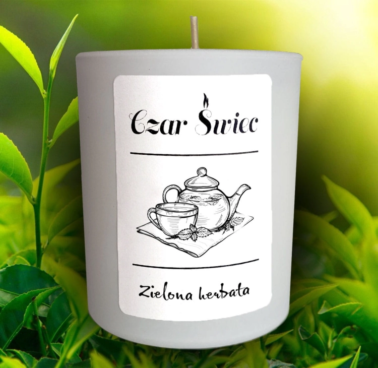 ŚWIECA SOJOWA ZAPACHOWA - ZIELONA HERBATA (200ml)
