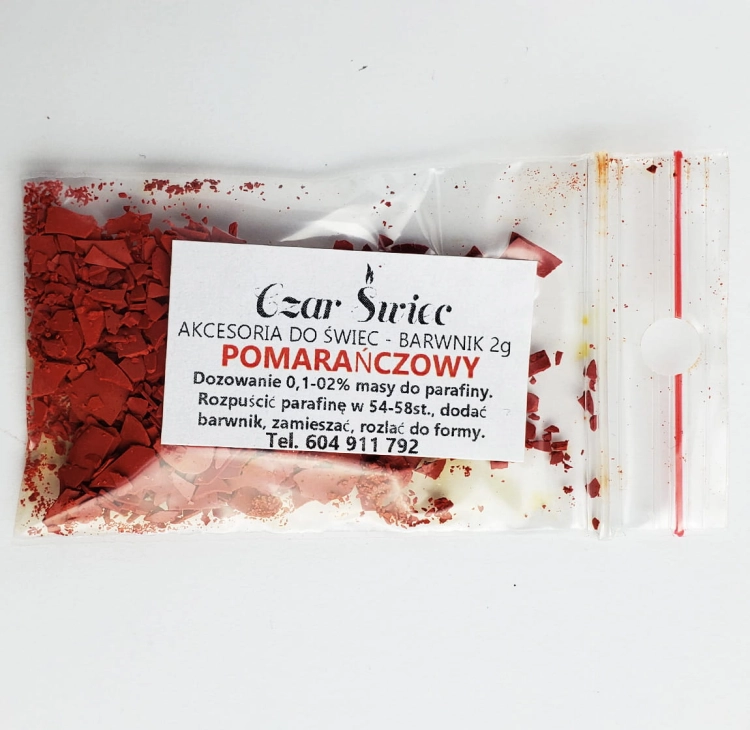 BARWNIKI TŁUSZCZOWE - 2g WYBÓR KOLORÓW