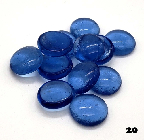 KAMYKI DEKORACYJNE SZAFIROWE - 50szt 