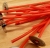 KNOTY BAWEŁNIANE CZERWONE 27nitek 12cm 50szt