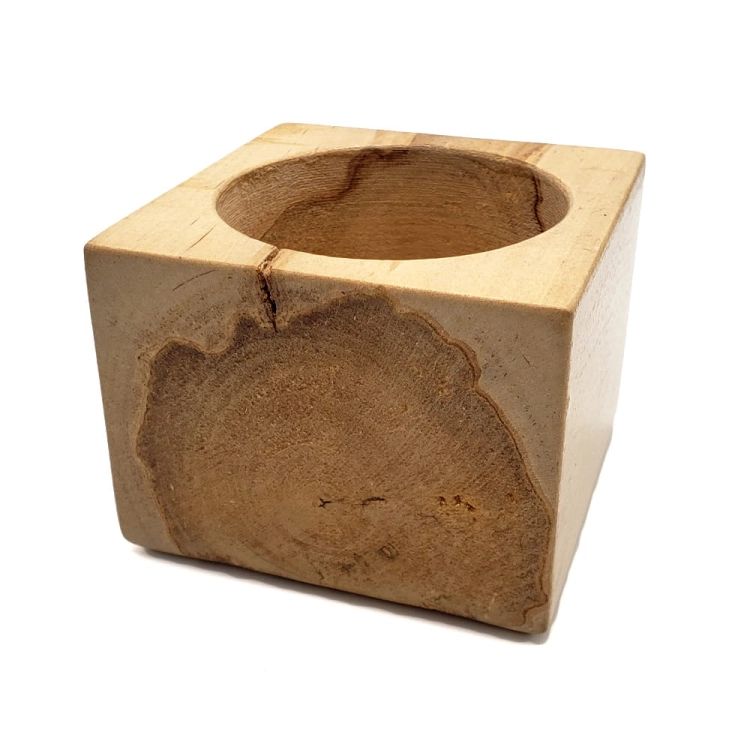 DREWNIANY POJEMNIK POD ZALEW, ŚWIECZNIK - KWADRAT