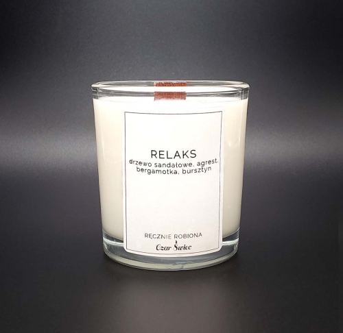 Świeca sojowa 205ml - RELAKS - Seria EMOTION