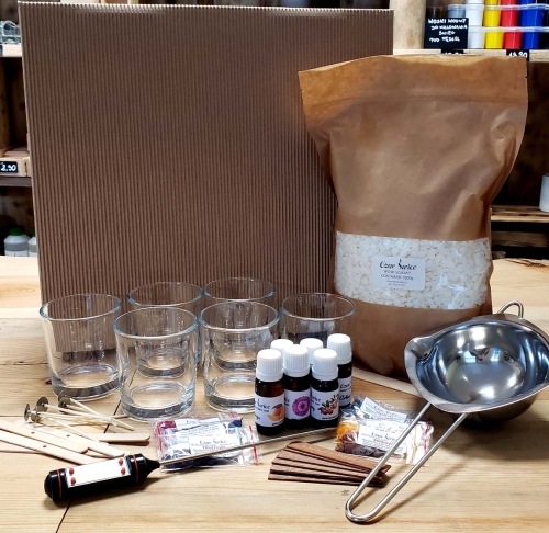 DIY - MAX ZESTAW DO ROBIENIA 6 ŚWIEC + TERMOMETR I TOPIELNIK