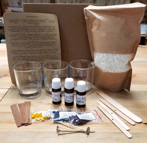 DIY -DUŻY ZESTAW DO SAMODZIELNEGO ROBIENIA ŚWIEC