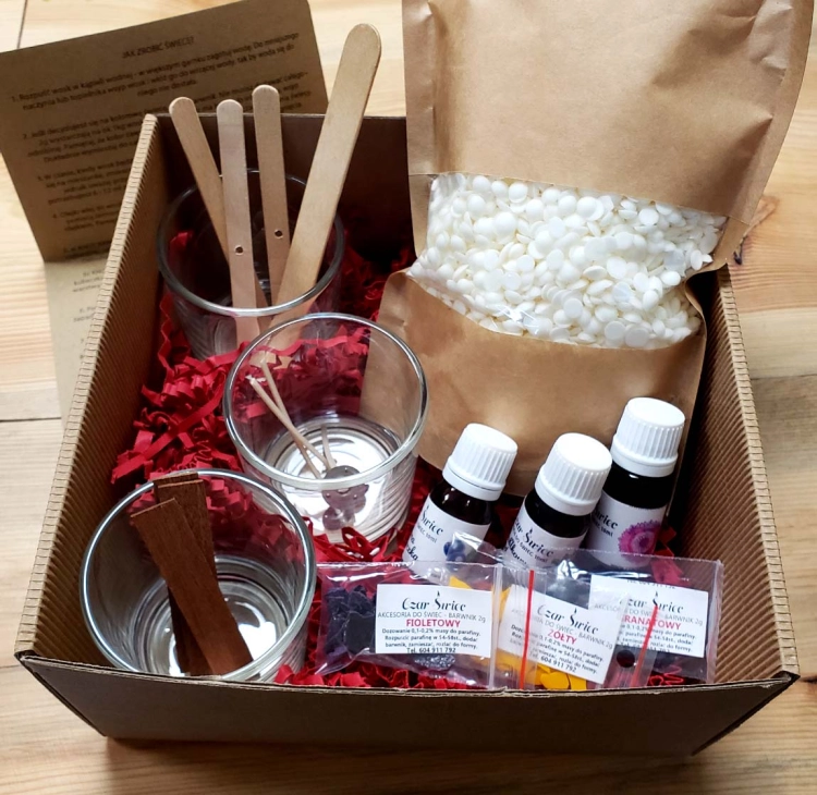 DIY -DUŻY ZESTAW DO SAMODZIELNEGO ROBIENIA ŚWIEC