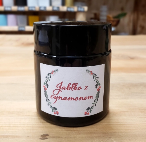 ŚWIECA ŚWIĄTECZNA SOJOWA Jabłko z cynamonem 120ml