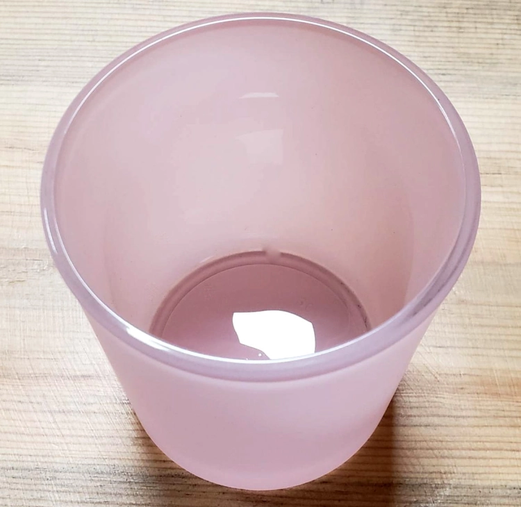 SZKŁO DO ZALEWU ŚWIEC RÓŻOWY MAT 230ml