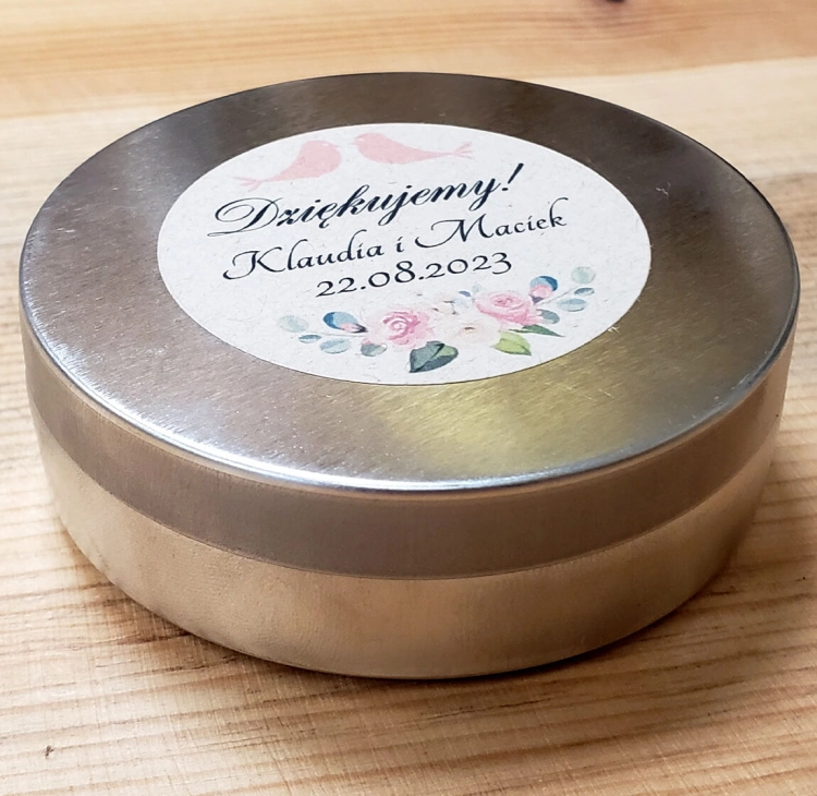 ŚWIECE DLA GOŚCI PODZIĘKOWANIE - PUSZKA 70ml