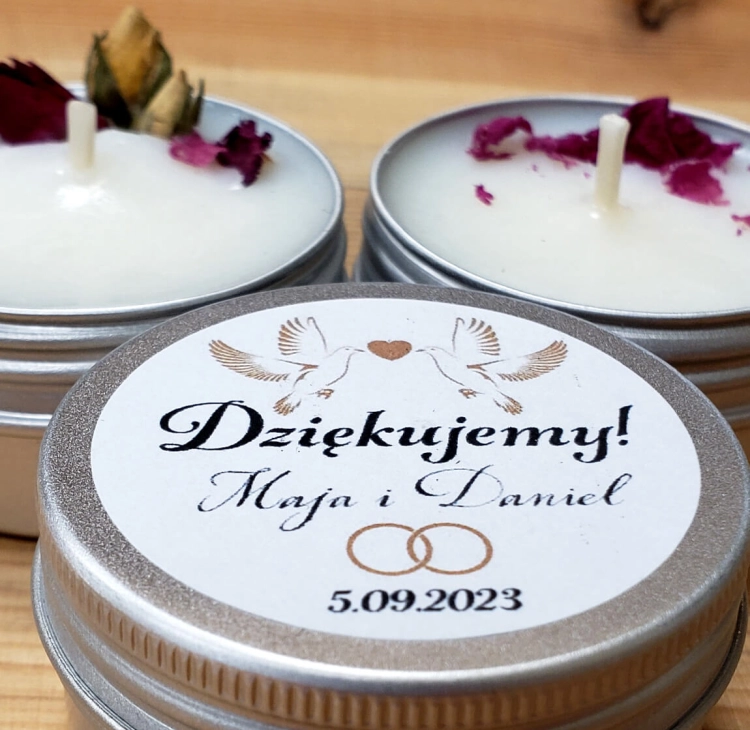 ŚWIECE DLA GOŚCI PODZIĘKOWANIE - PUSZKA 40ml