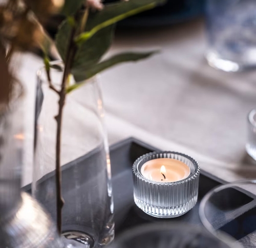 SZKŁO ŚWIECZNIK NA TEALIGHT