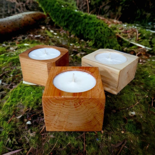 WOOD MOOD - Drzewo Cedrowe - ŚWIECA W DREWNIE