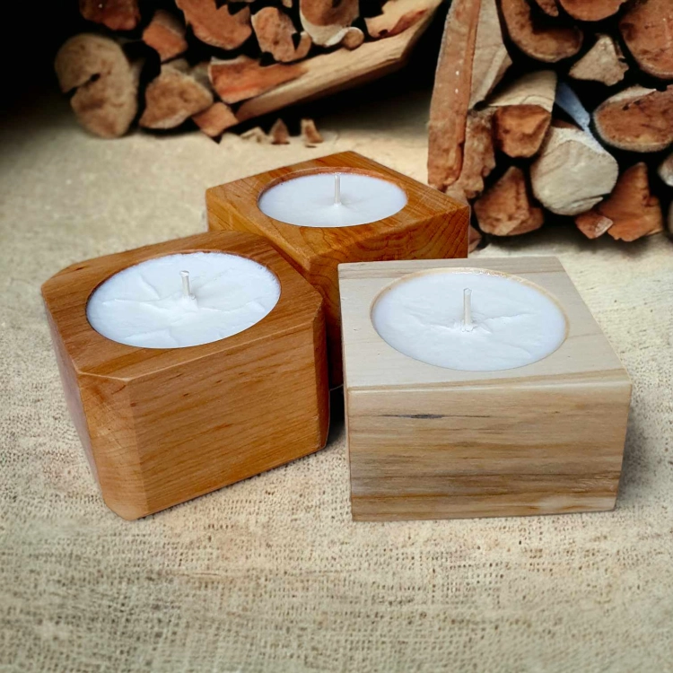 WOOD MOOD - Drzewo Sandałowe - ŚWIECA W DREWNIE