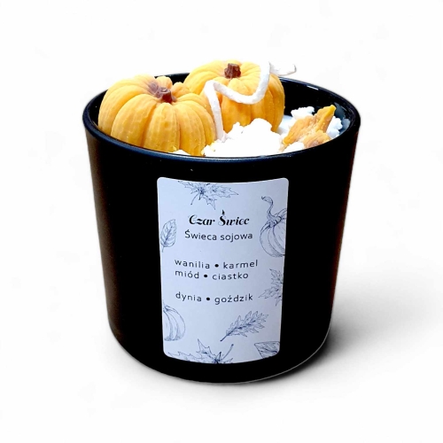 ŚWIECA SOJOWA - Słodka Dynia 300ml (Jesienne świece)  