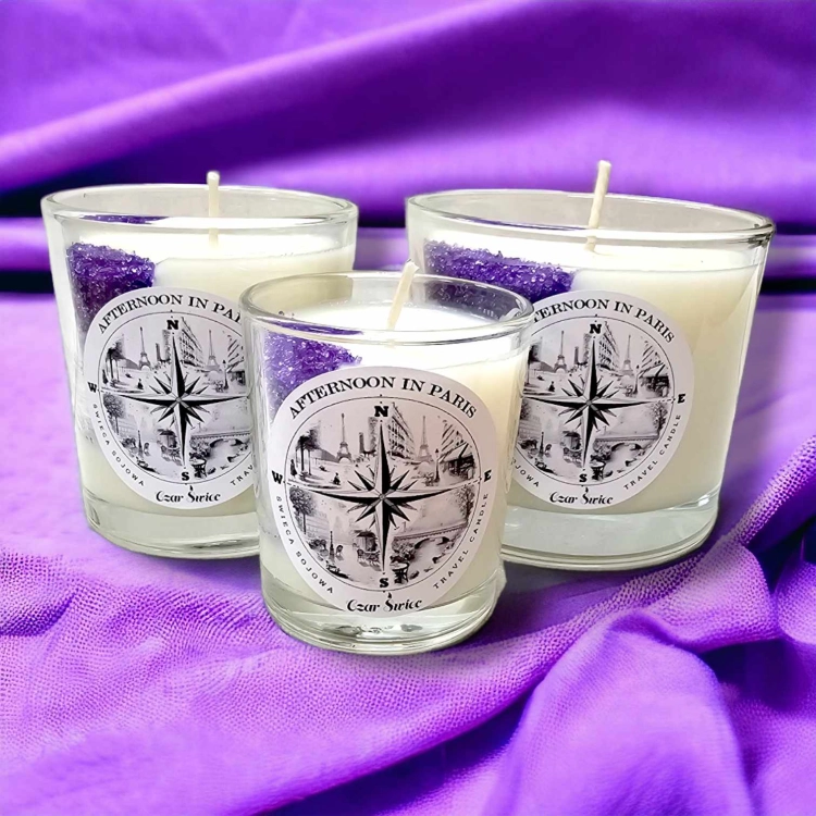 Seria TRAVEL CANDLE - Afternoon in Paris - Świeca sojowa