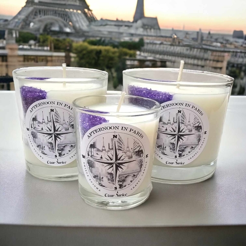 Seria TRAVEL CANDLE - Afternoon in Paris - Świeca sojowa