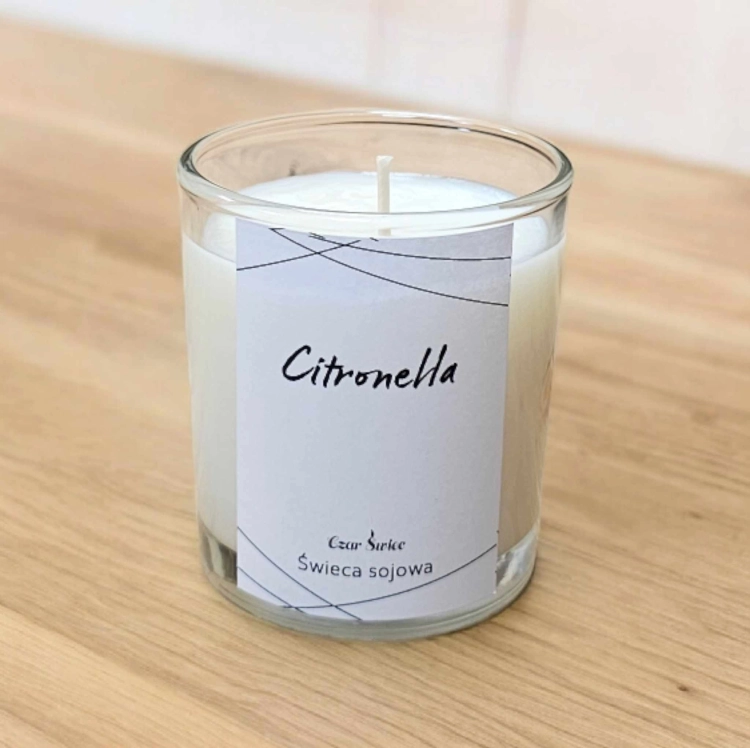 ŚWIECA SOJOWA przeciw komarom - Citronella