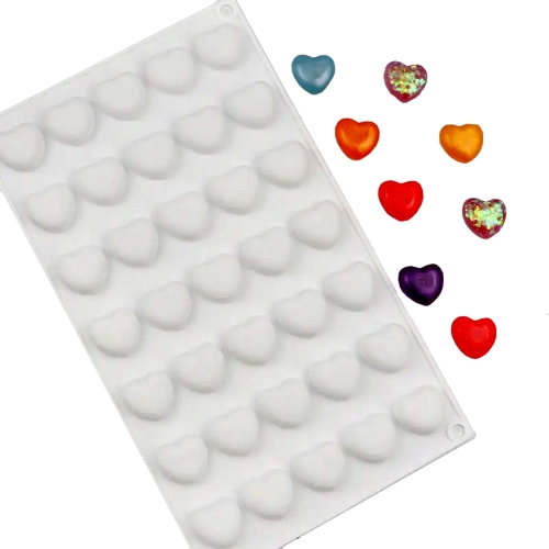 FORMA SILIKONOWA - Małe serca 35 szt