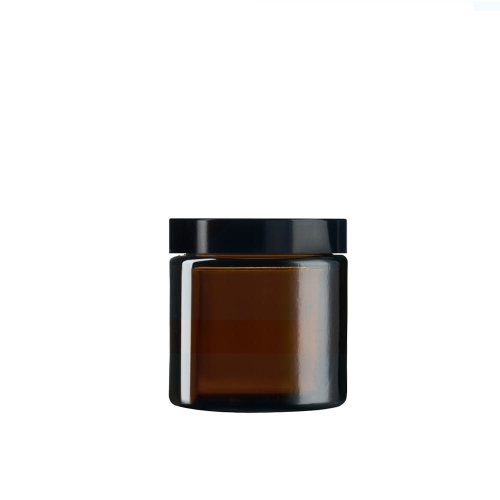 SŁOIK BRĄZOWY + CZARNE WIECZKO 30ml