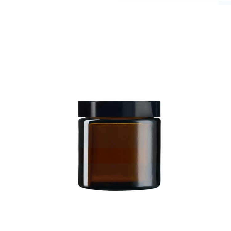 SŁOIK BRĄZOWY + CZARNE WIECZKO 30ml