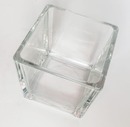 POJEMNIK SZKLANY DO ZALEWU ŚWIEC - KWADRAT 8cm