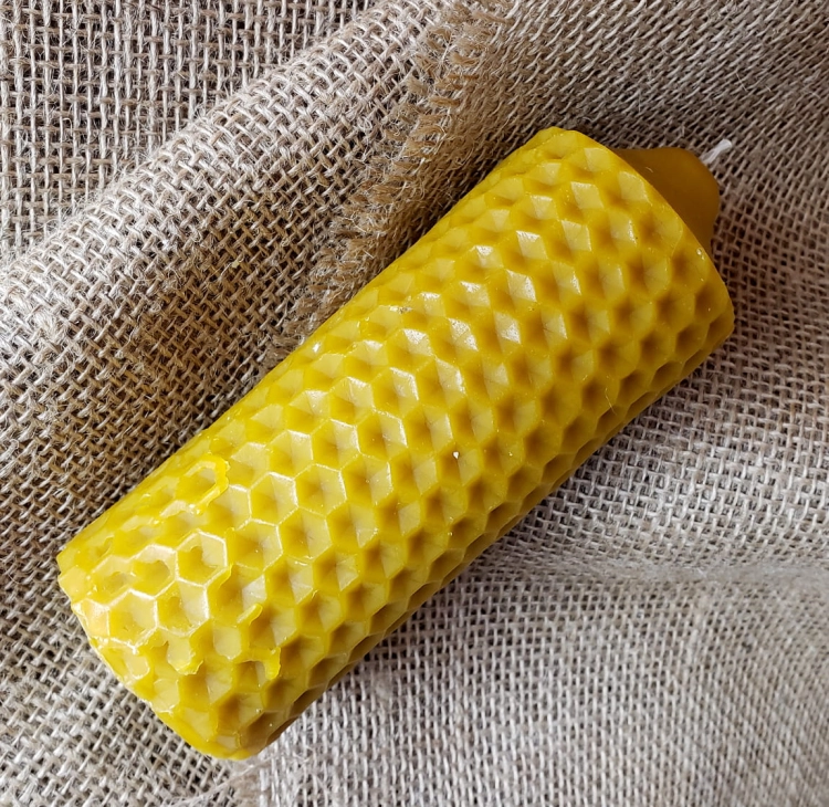ŚWIECA Z WOSKU PSZCZELEGO - 14cm