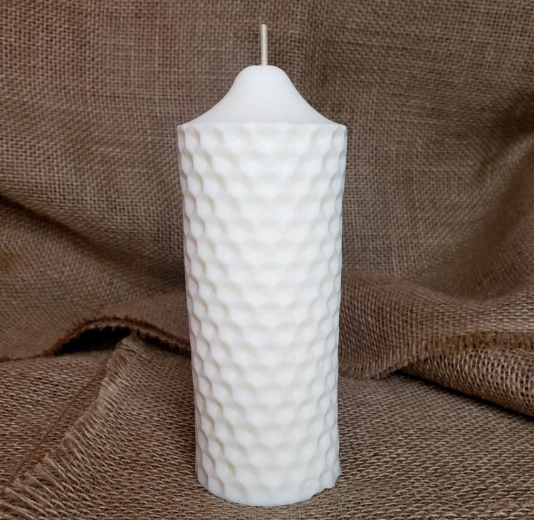 ŚWIECA Z WOSKU SOJOWEGO - 15cm