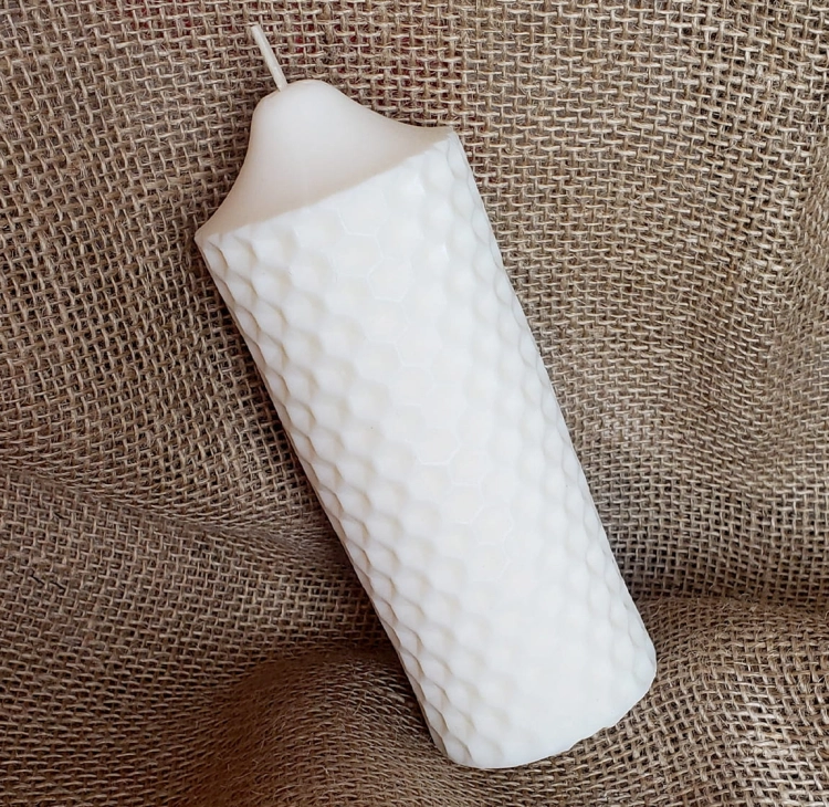 ŚWIECA Z WOSKU SOJOWEGO - 15cm